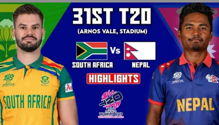 South Africa vs Nepal Highlights