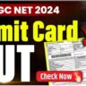 ugc net admit card download 2024